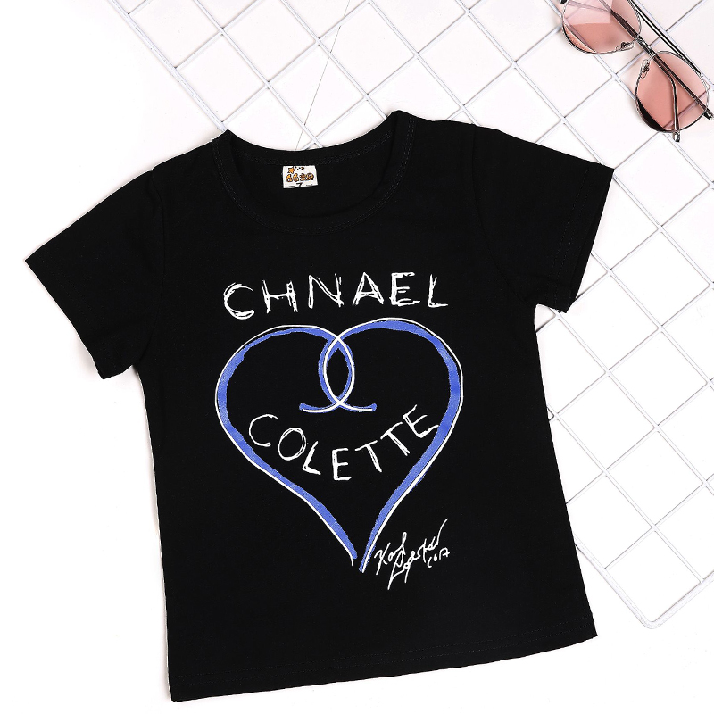 韓国子供服 シャネルキッズtシャツ 夏 半袖 女の子 ブランド 可愛い 男の子 Chanel子供tシャツ 激安