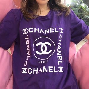 Tシャツ シャネル レディース ブランドコピー 夏物 安い Chanel半袖シャツ 綿100 トップス おしゃれ