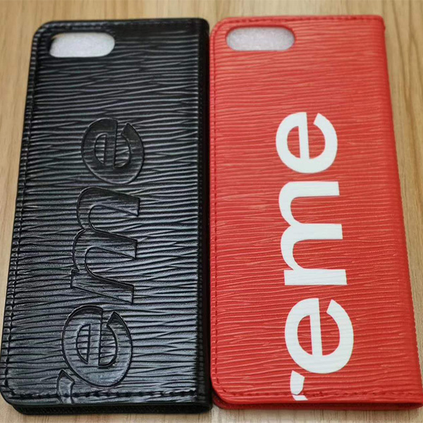 Supreme Lvコラボiphonexs手帳カバー ヴィトンiphonexrケース ペア Supremeアイフォンxs Maxケース 人気 Iphonex 8plus携帯ケース