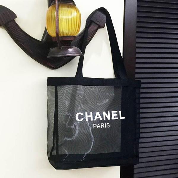 メッシュバッグ シャネル ビーチ鞄 レディース Chanel海水浴バッグ トートバッグ 収納 軽量 安い ブランド