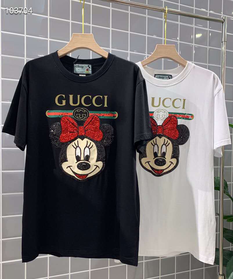 GUCCI Tシャツ 黒オーバーサイズ xxs 刺繍 スパンコール-