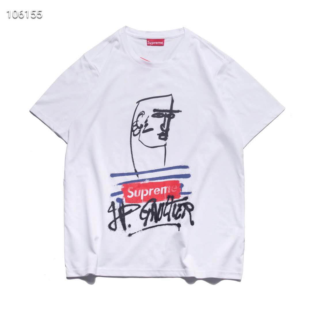 ブランド シュプリーム Tシャツ 落書き柄 男女兼用 人気 Supreme ティシャツ ペアルック ストリート風 半袖 激安 パロディー