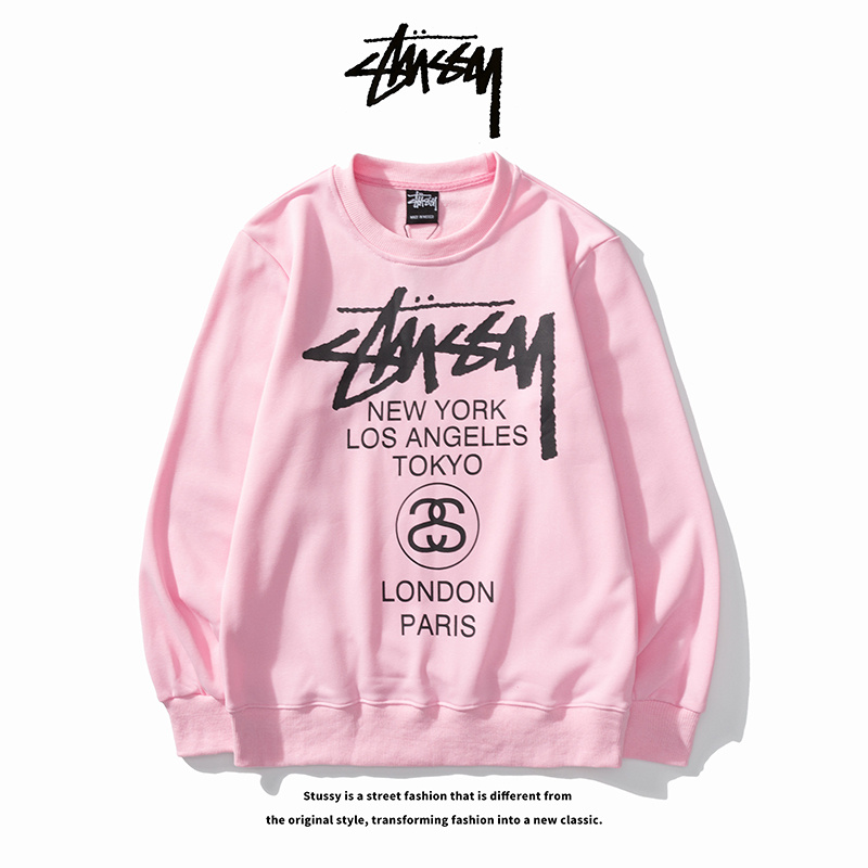 ステューシー トレーナー プリントロゴ 男女兼用 stussy スウェット コピー プルオーバー 丸首