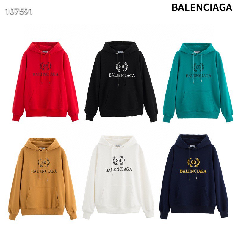Balenciaga メンズ パーカー プリントロゴ オシャレ バレンシアガ スウェットシャツ コットン 激安 男女兼用 プルオーバー