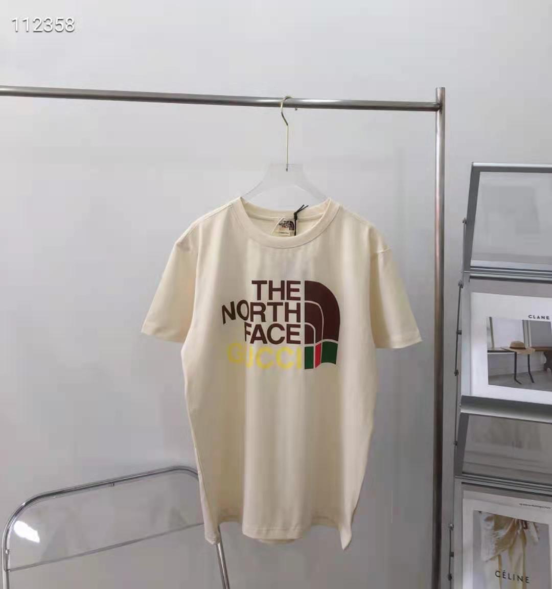 グッチ x The North Face コラボ Tシャツ 男女兼用 ブランド GUCCI ｔ 