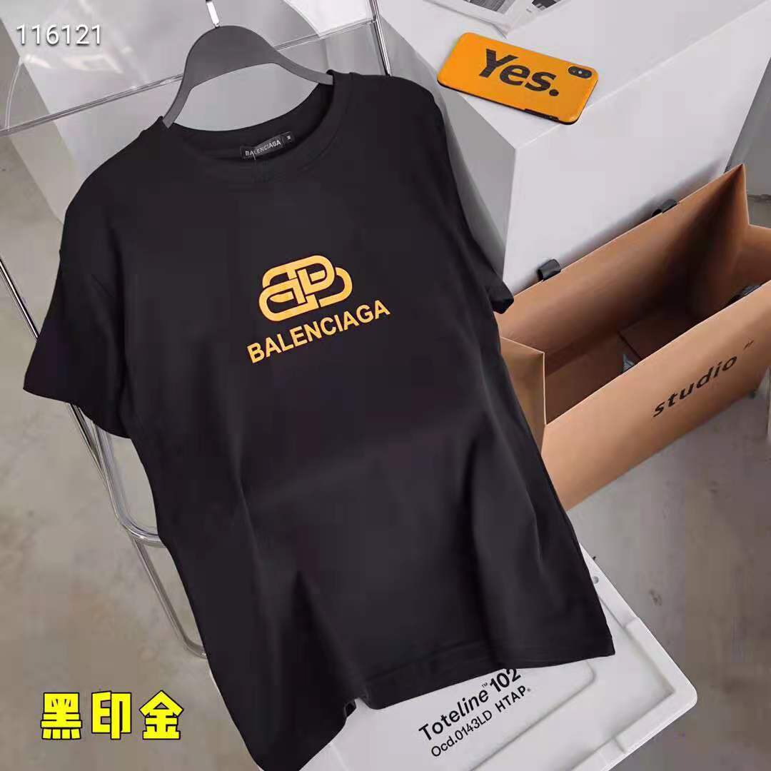 BALENCIAGA Tシャツ オシャレ ブランド バレンシアガ 半袖tシャツ プリントロゴ 男女兼用 コピー