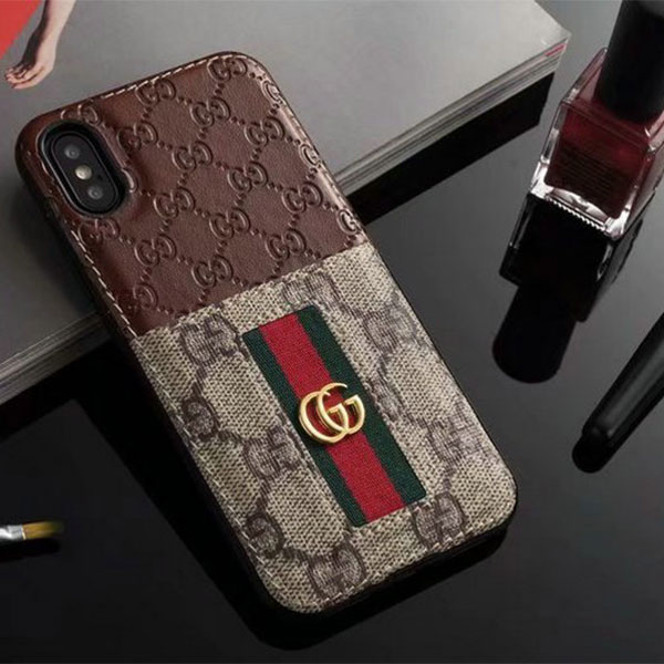 Gucci iphonex/8/8plusケース 手帳型 ブランド メンズ グッチ 