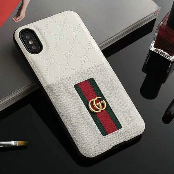 Gucci iphonex/8/8plusケース 手帳型 ブランド メンズ グッチ 