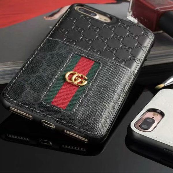 Gucci iphonex/8/8plusケース 手帳型 ブランド メンズ グッチ 