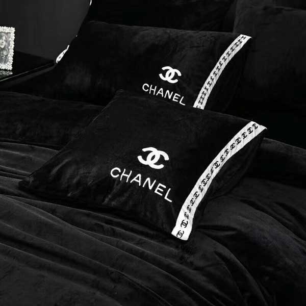 掛け布団カバー4点セット シャネル クッション CHANEL 寝具カバー