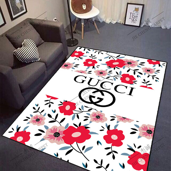 シュプリームラグカーペット グッチルームマット ブランド マイクロファイバー gucci洗えるラグ 滑り止め ウォッシャブル supremeラグマット  カーペット おしゃれ 丸洗い 絨毯 敷物 ビンテージ モダン 送料無料