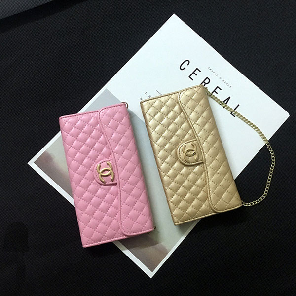 CHANEL シャネル スマホケース 手帳型 ピンク