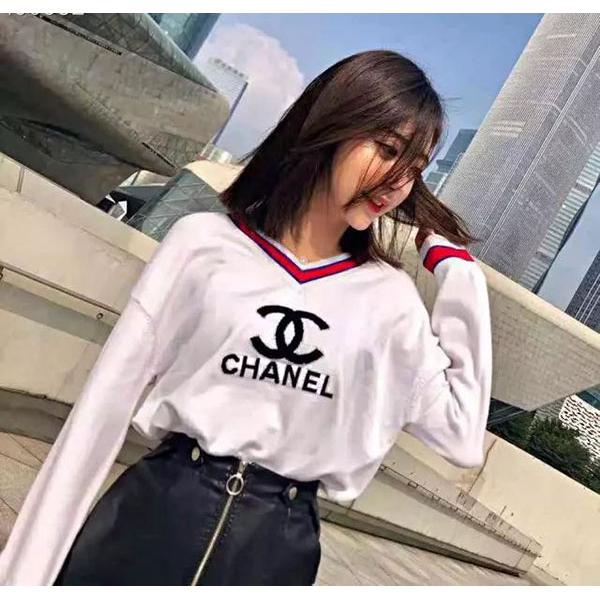 シャネルニット Vネックセーター レディース ブランド chanel