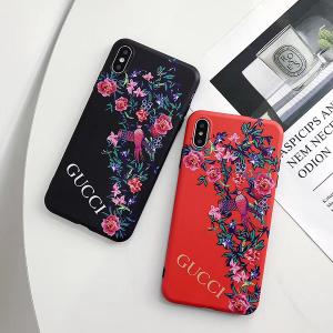 GUCCI iphonexs/xrケース 花柄 アイフォンxs maxカバー ソフトケース 