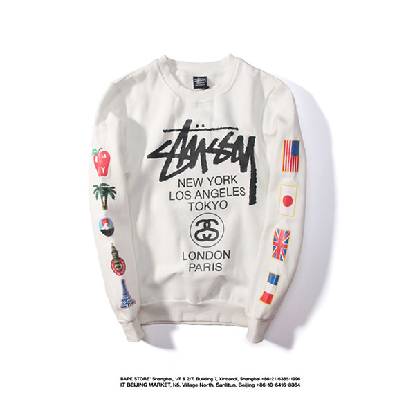 オシャレ スウェット ステューシー ペアパーカー 人気 秋冬 stussy