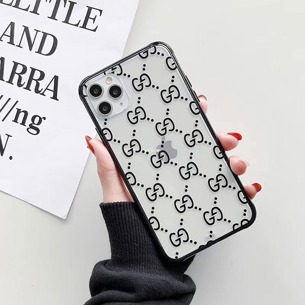 GUCCI iPhone 11/11Pro Maxクリアケース シンプル グッチ アイフォン 11Pro/xs max透明カバー 男女兼用 ペア  グッチ IPHONE xs/xr/x携帯カバー 簡潔風 iphone 8/7ケース 送料無料