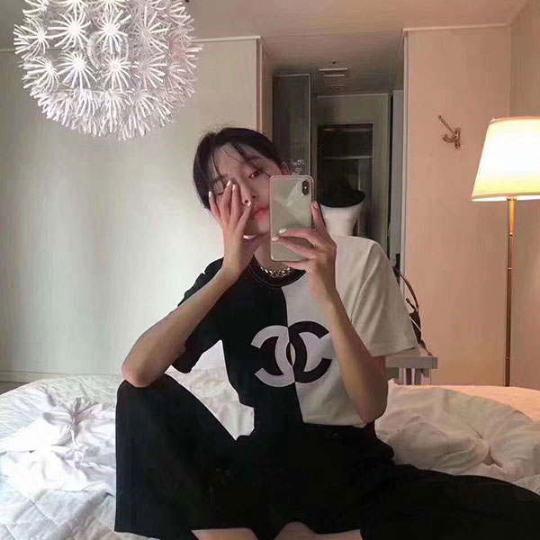 ブランド CHANEL 半袖Ｔシャツ レディス シャネル ティシャツ ブラック