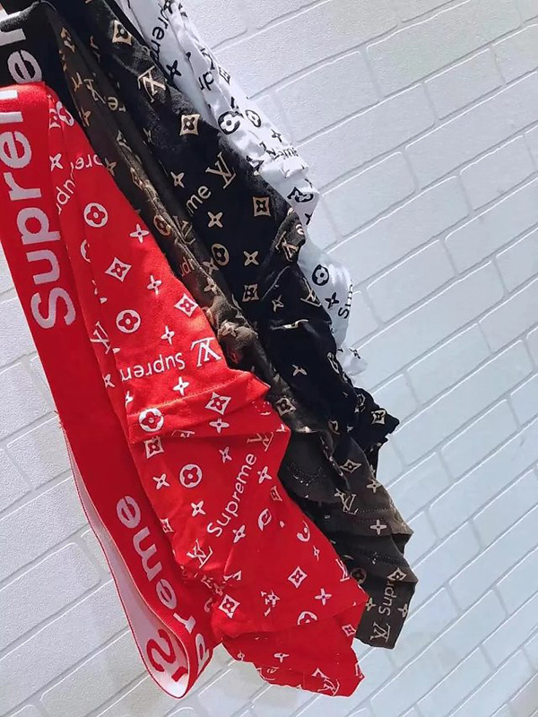 ブランド Supreme LV コラボ ボクサーパンツ メンズ 下着 激安 ブランド シュプリーム ブリーフ 4色可選択 吸水速乾 パンツ メンズ  下着 LV 抗菌防臭加工 前あき 送料無料