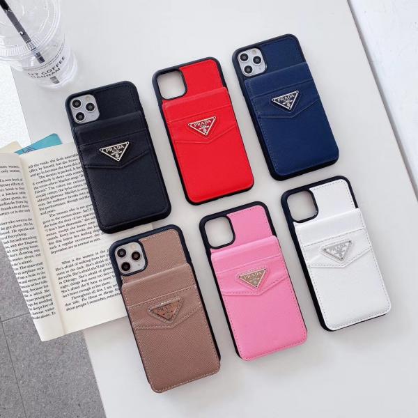 prada iPhoneケース 12pro カードケース付き-