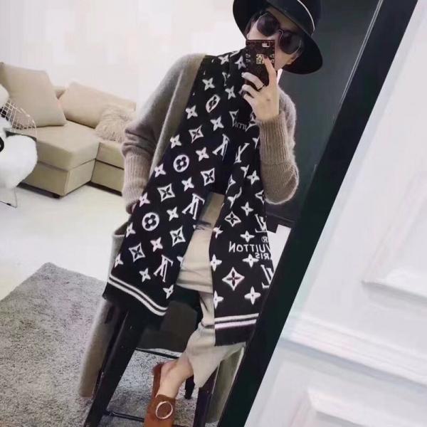 ルイヴィトン ストール モノグラム柄 オシャレ LV マフラー レディス メンズ 大人気 ブランド パロディ Louis Vuitton ストール  大判 激安 ファッション 送料無料