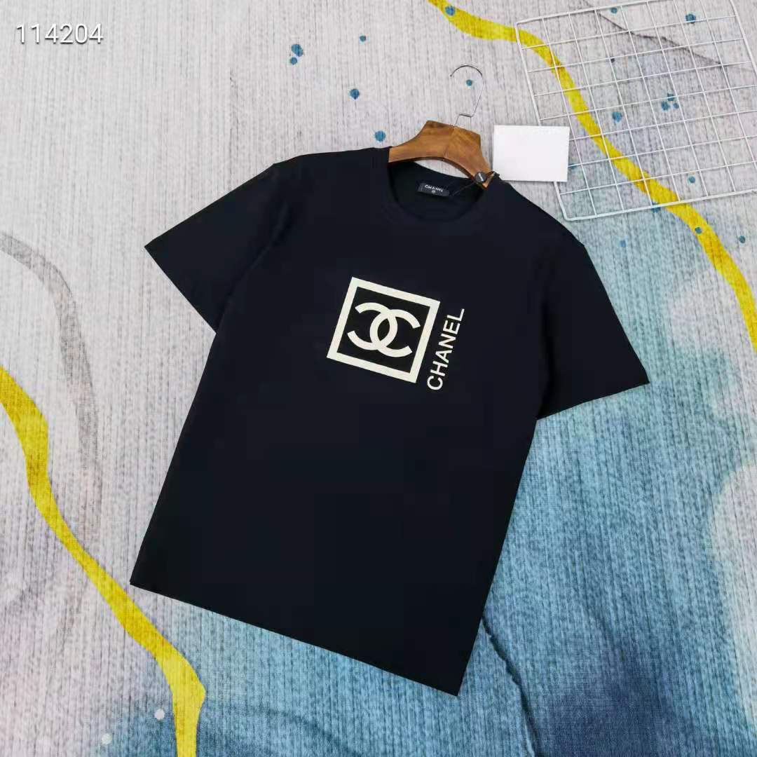 CHANEL Tシャツ レディース メンズ ブランド シャネル 半袖 オシャレ 夏服 男女兼用 Chanel ティシャツ カップルお揃い フロントロゴ  カジュアル トップス 激安 送料無料