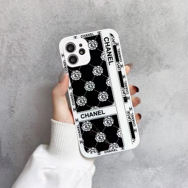 シャネル iPhone 13Pro Max/13Pro/13ガラスケース 花柄 Chanel